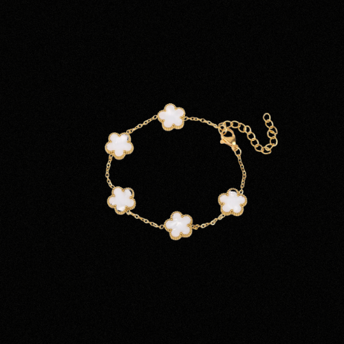 flower bracelet white - Black Friday