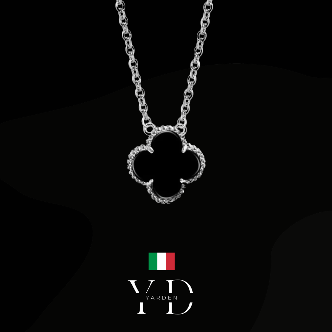 Silver clover necklace - pure silver 925 Black Friday