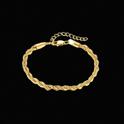 rope bracelet gold